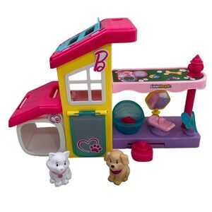 Fisher Price Little People Barbie Play and Care Pet Spa Playset Cat Dog Toy 2023
